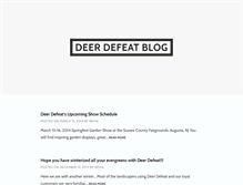 Tablet Screenshot of blog.deerdefeat.com